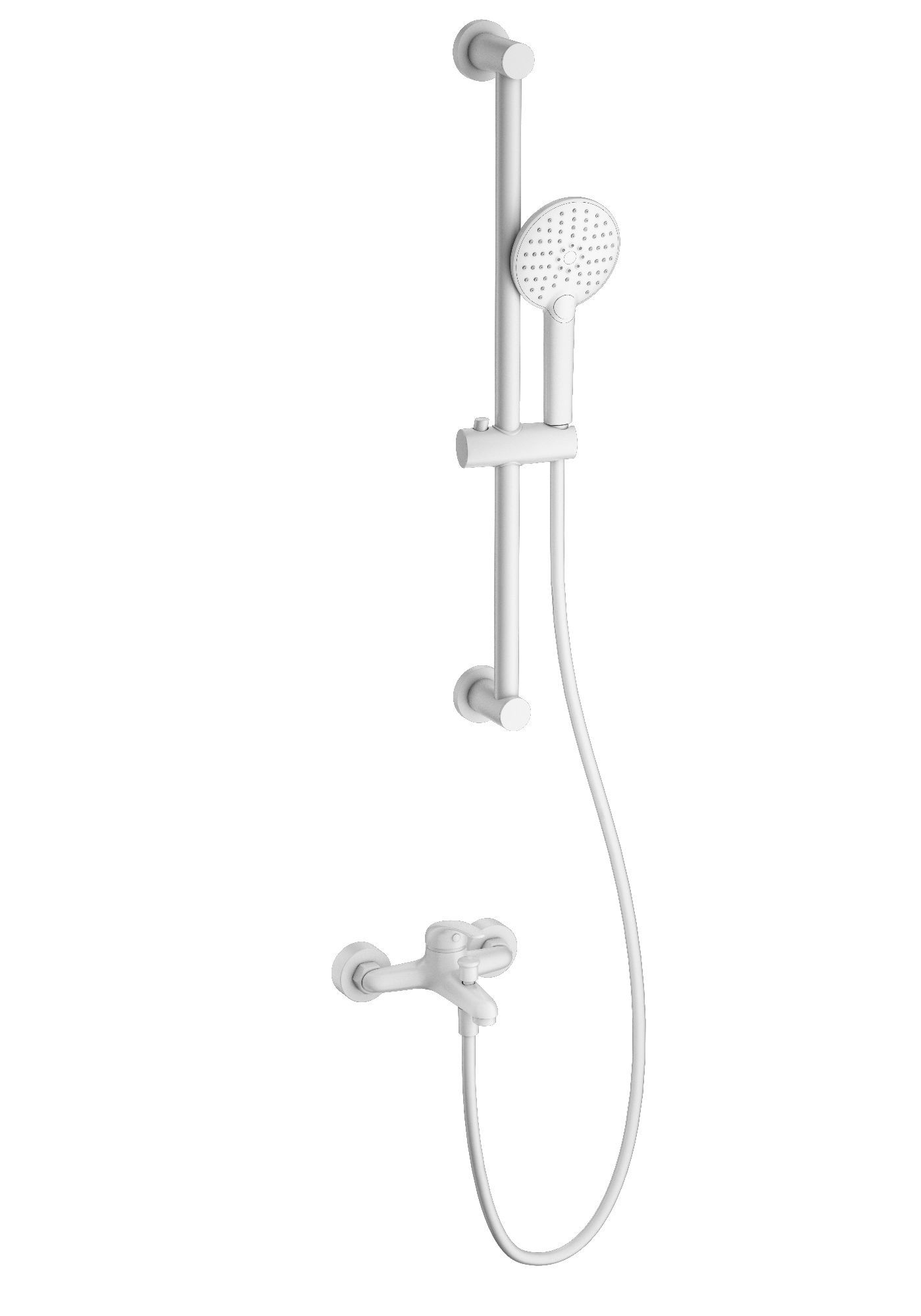 

Смеситель для ванны с душем Wonzon & Woghand WW-4560-MW белый, WW-4560-MW