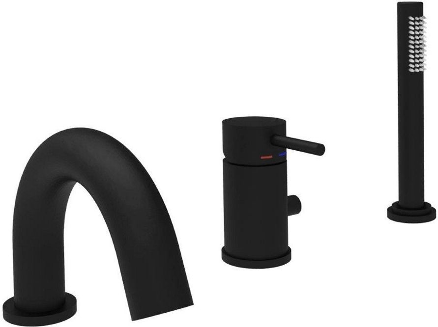 

Смеситель Paffoni Light LIG047NO для ванны черный, LIG047NO