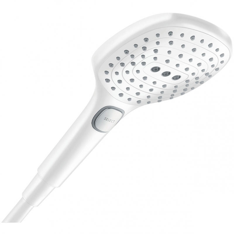 

Душевая лейка Hansgrohe Raindance Select E 120 3jet 26520700 белый матовый, Rainfinity 26865700
