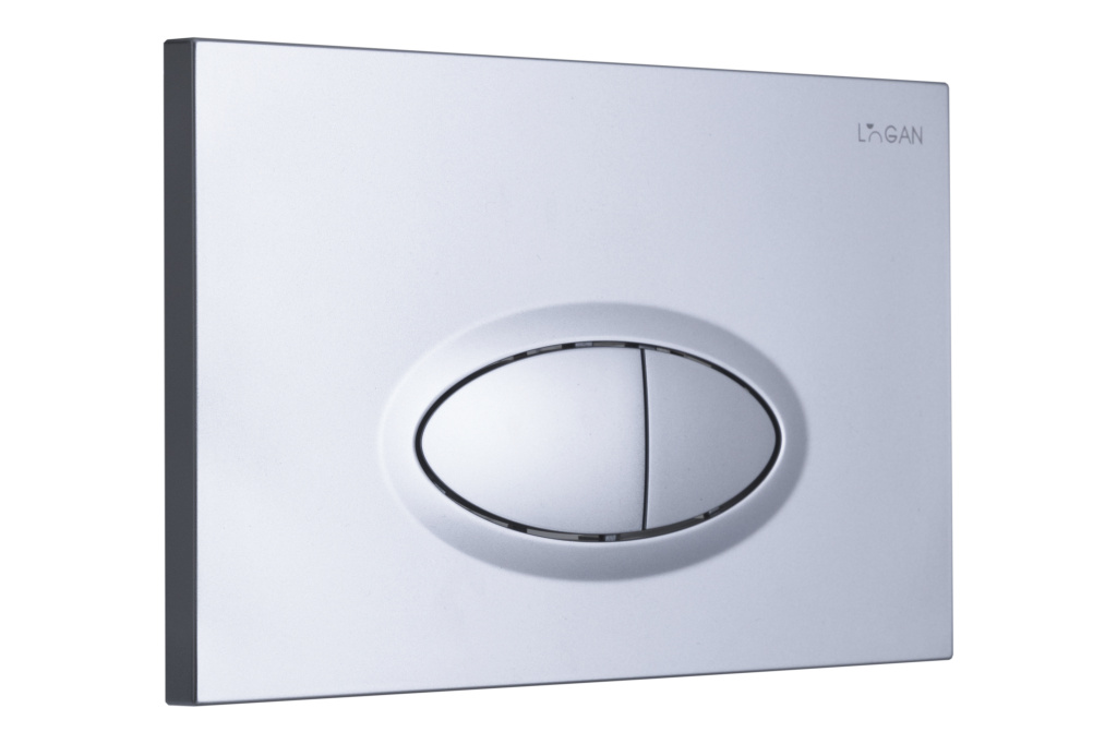 

Кнопка смыва Logan Oval 00297678 двойная, Chrome Mattе, Хром матовый, Oval Chrome Mattе