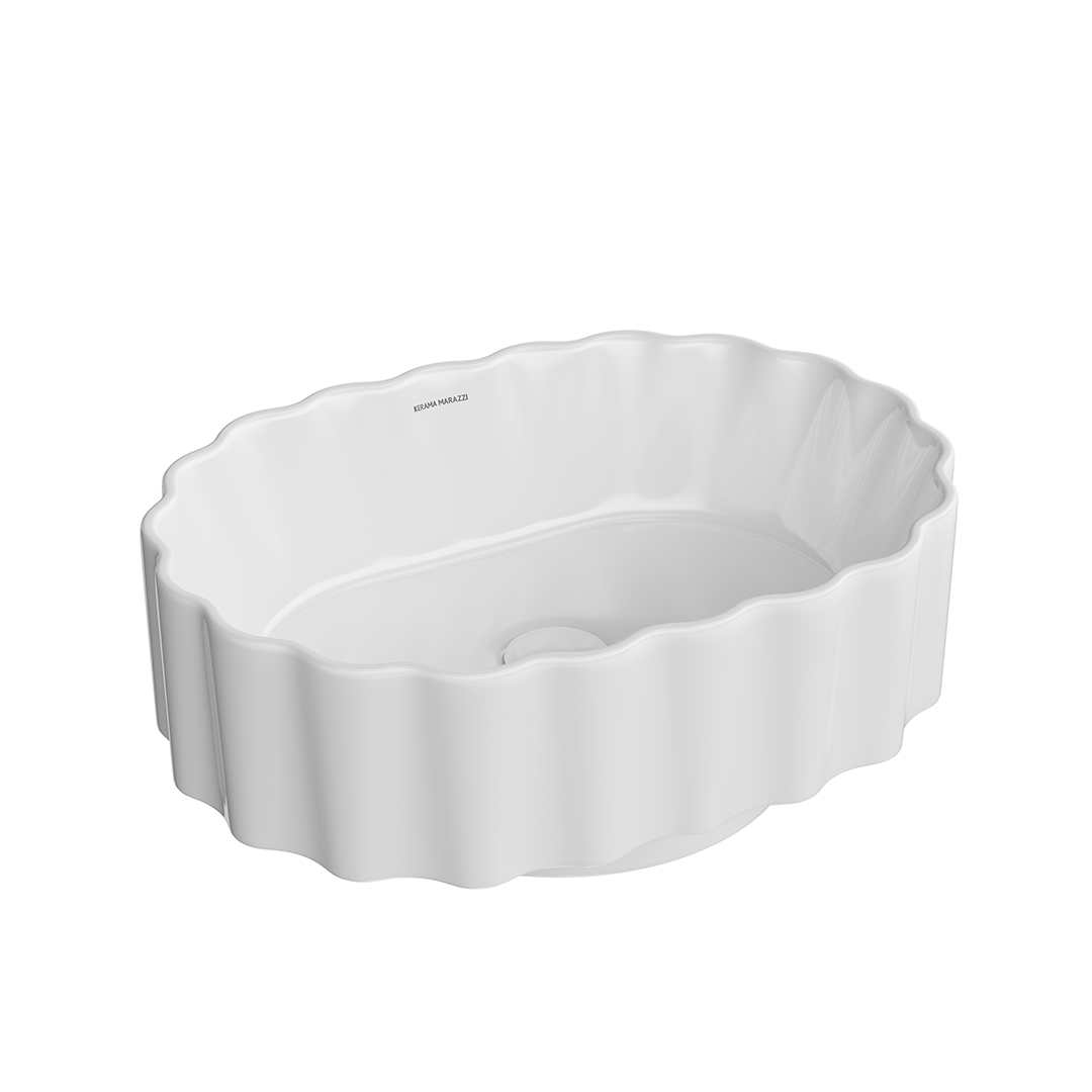 

Раковина Kerama Marazzi CONCHIGLIA CC.wb.50\WHT белая, Белый, CC.wb.50\WHT