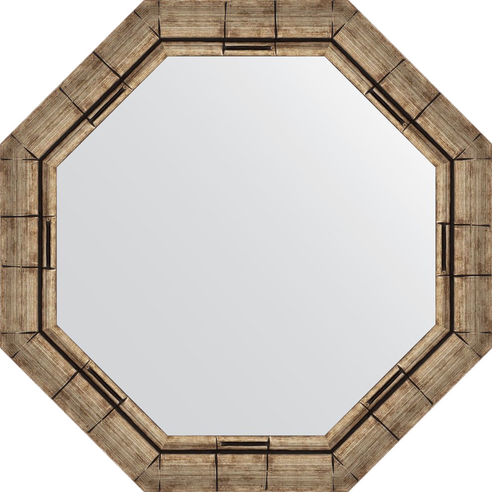 

Зеркало Evoform Octagon BY 3668 64х64 см, серебряный бамбук, Серебро / светлое дерево