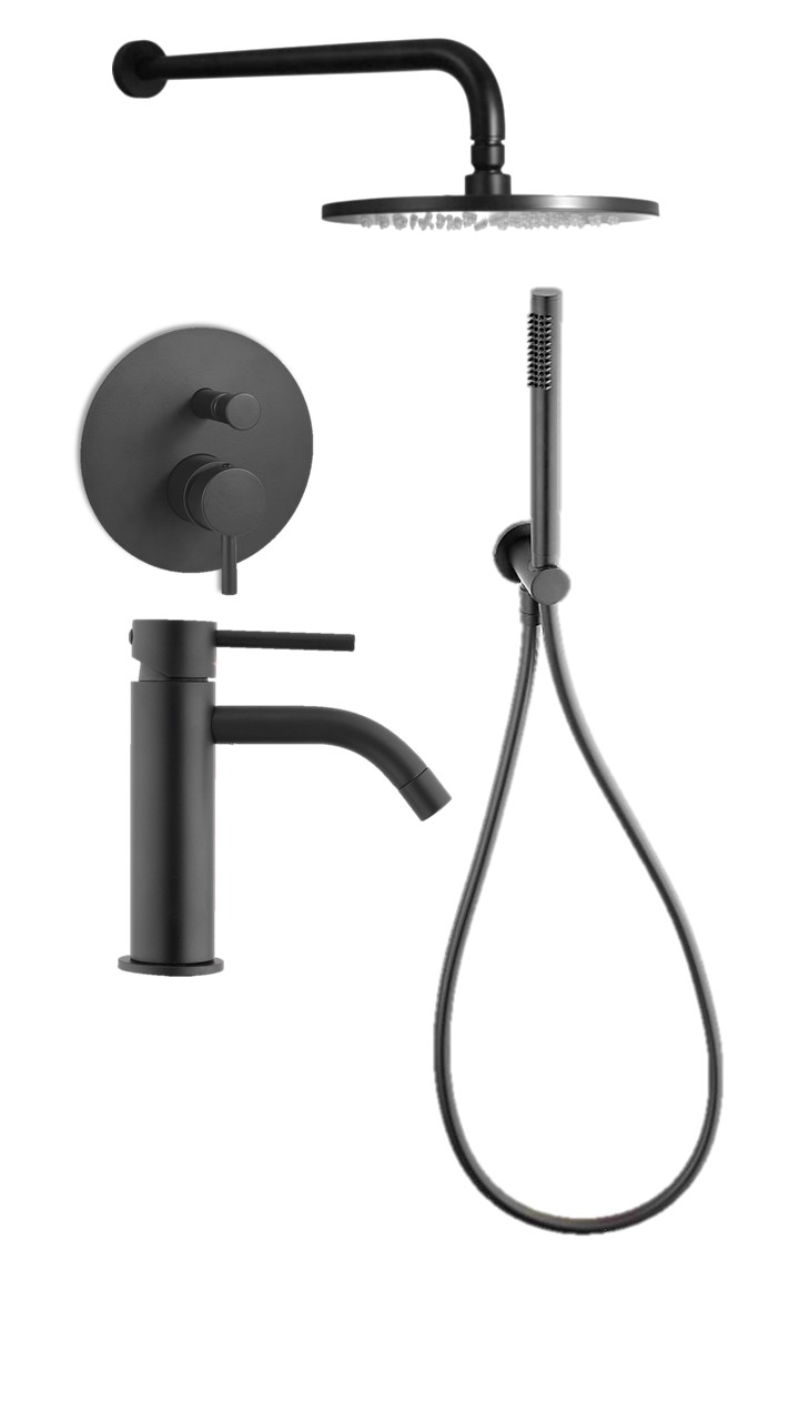 

Душевой комплект Paffoni Light KITLIG015NO071 черный матовый, KITLIG015NO071