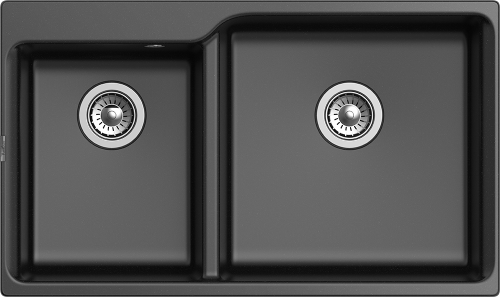

Мойка кухонная Rivelato Axel X-90D nero, Черный, Axel X-90D