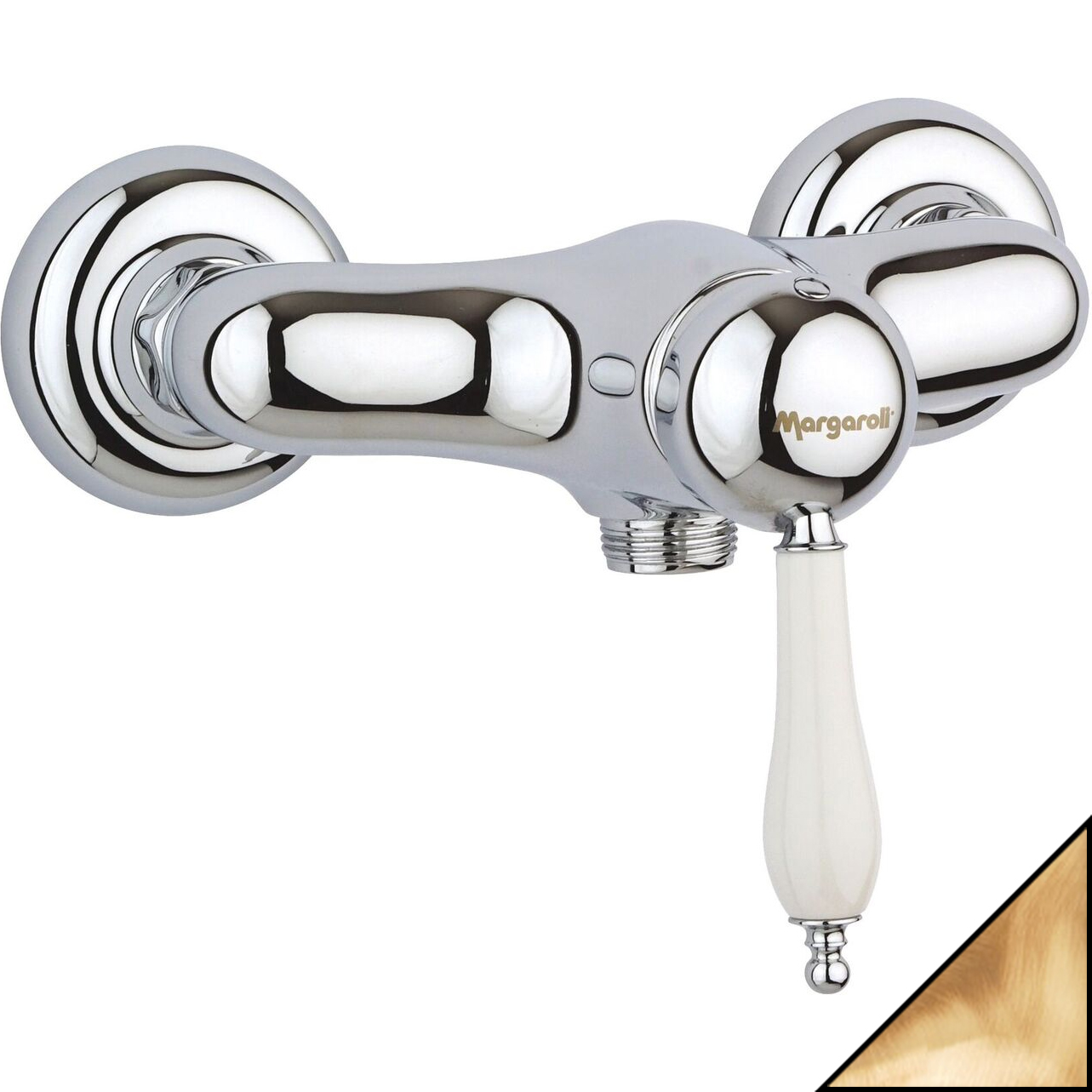

Смеситель Margaroli Classica RU1005AA01BR для душа, бронза, Classica RU1005AA01BR