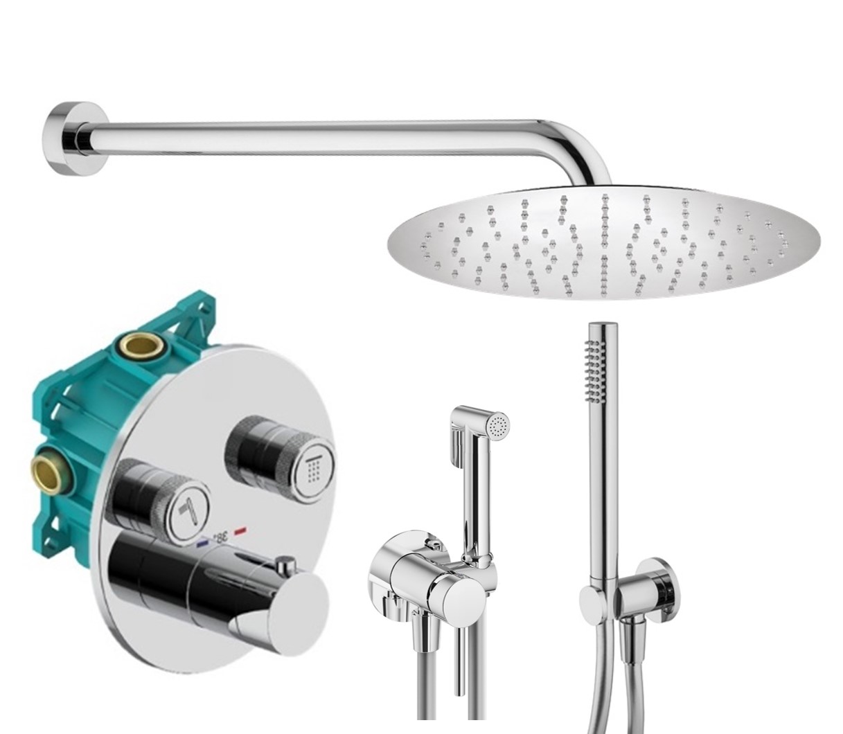 

Душевой комплект Plumberia Selection Ps Box KITZPSB02CR хром, Box