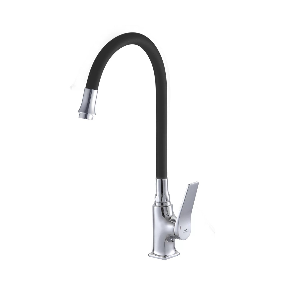 

Смеситель для кухни Fashun A4186-7 с гибким изливом, хром/черный, A4186-7