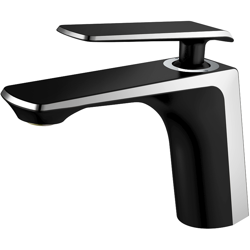 

Смеситель Haiba HB548-7 HB10548-7 для раковины, черный/ хром, HB548-7 HB10548-7
