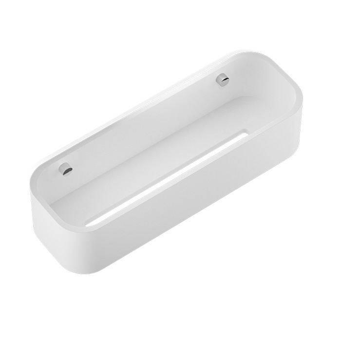 

Полка Decor Walther Stone DCT30 подвесная белая/хром, Хром/белый, DCT30