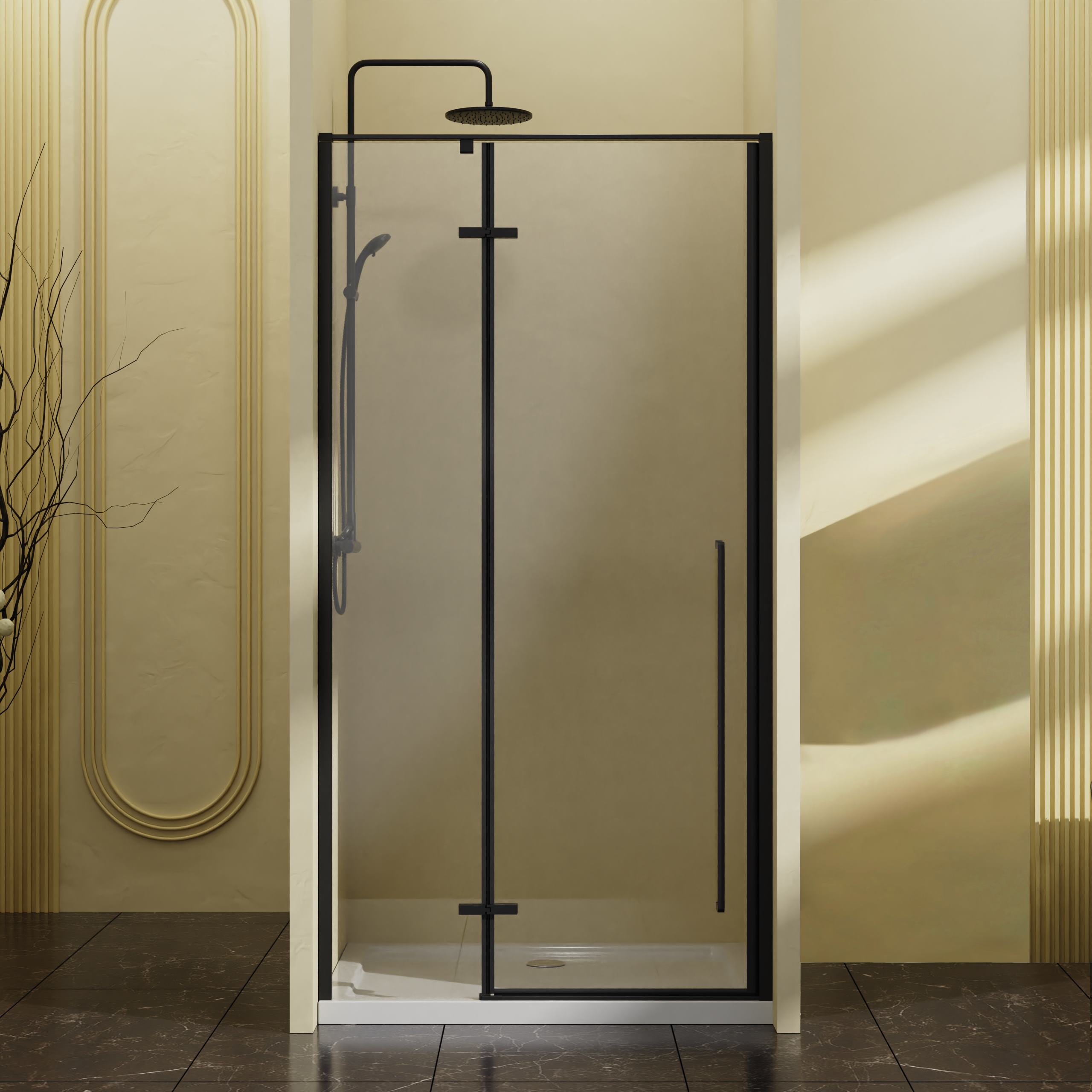 

Душевая дверь Vincea Slim-N VDPH-5SN90CLB, 90, черный, стекло прозрачное, VDPH-5SN900CLB