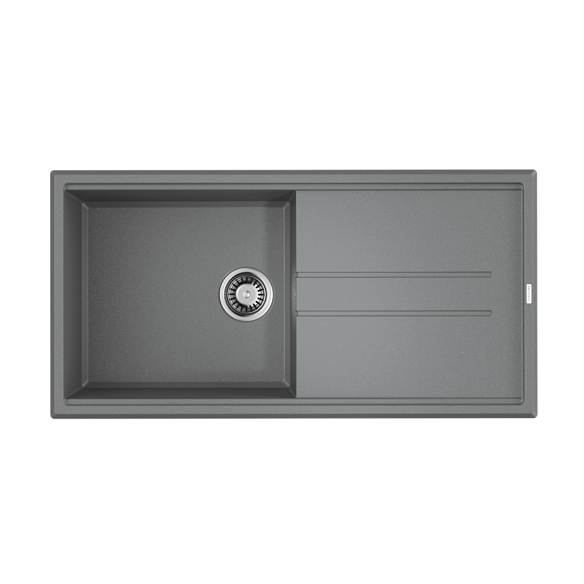 

Мойка кухонная Omoikiri Tedori 100 4993567 100х51 см leningrad grey, Серый, 4993567