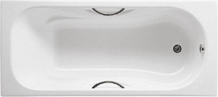 

Чугунная ванна Roca Malibu 150х75 с отверстиями для ручек, Белый, Malibu 2315G000R