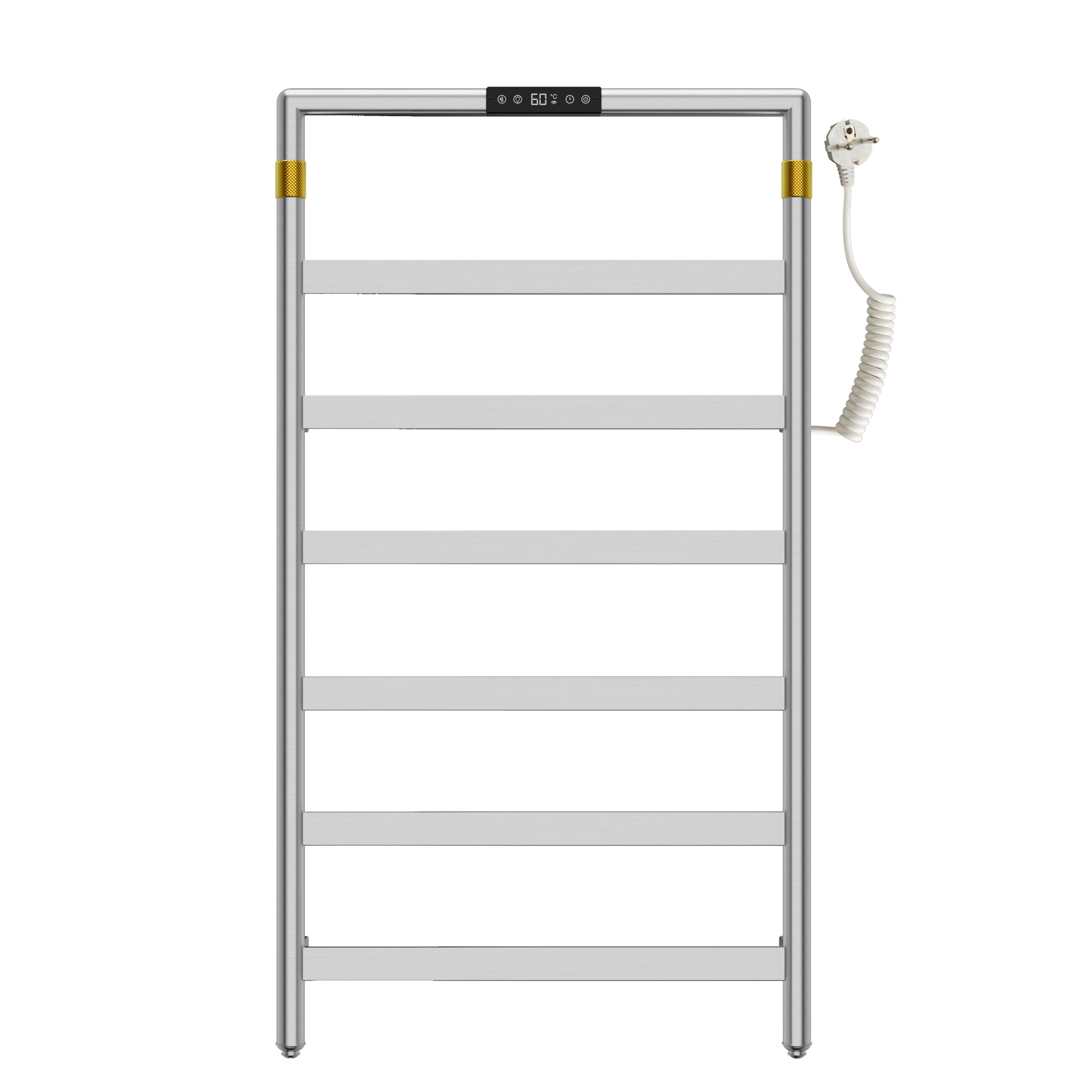 

Электрический полотенцесушитель Wonzon & Woghand KOLN WW-A6016-BR 85х45 см, никель, WW-A6016-BR