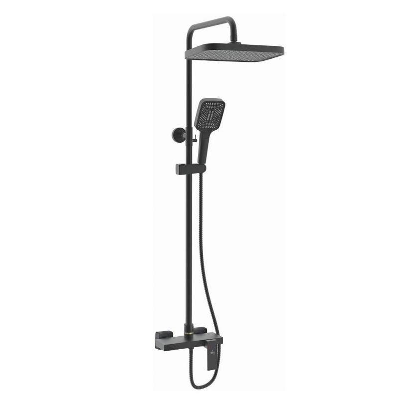 

Душевая стойка Rose R1836H-6 черная, Черный, R1836H-6