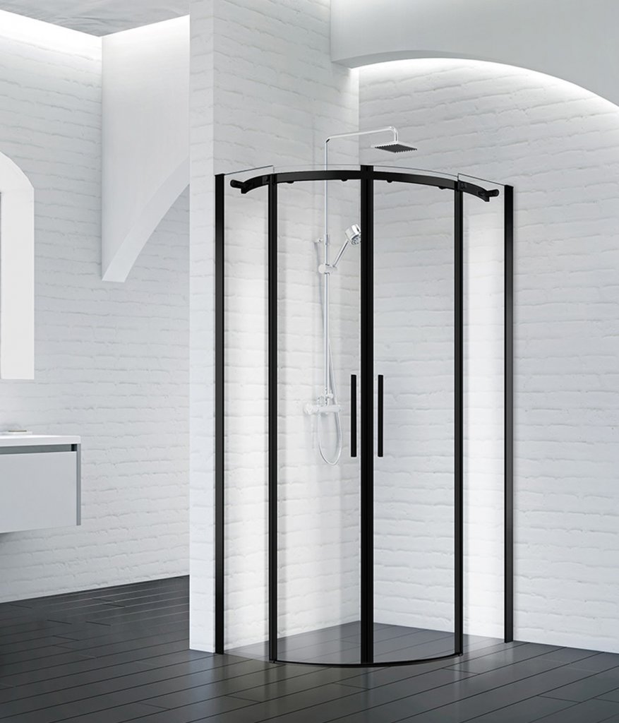 

Душевой уголок BelBagno Acqua R 2 90 C Nero, ACQUA-R-2-90-C-NERO