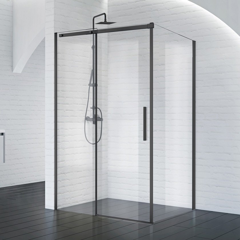 

Душевой уголок BelBagno Acqua AH-1 130x90x195 профиль черный, стекло прозрачное, ACQUA-AH-1-130/90-C-NERO
