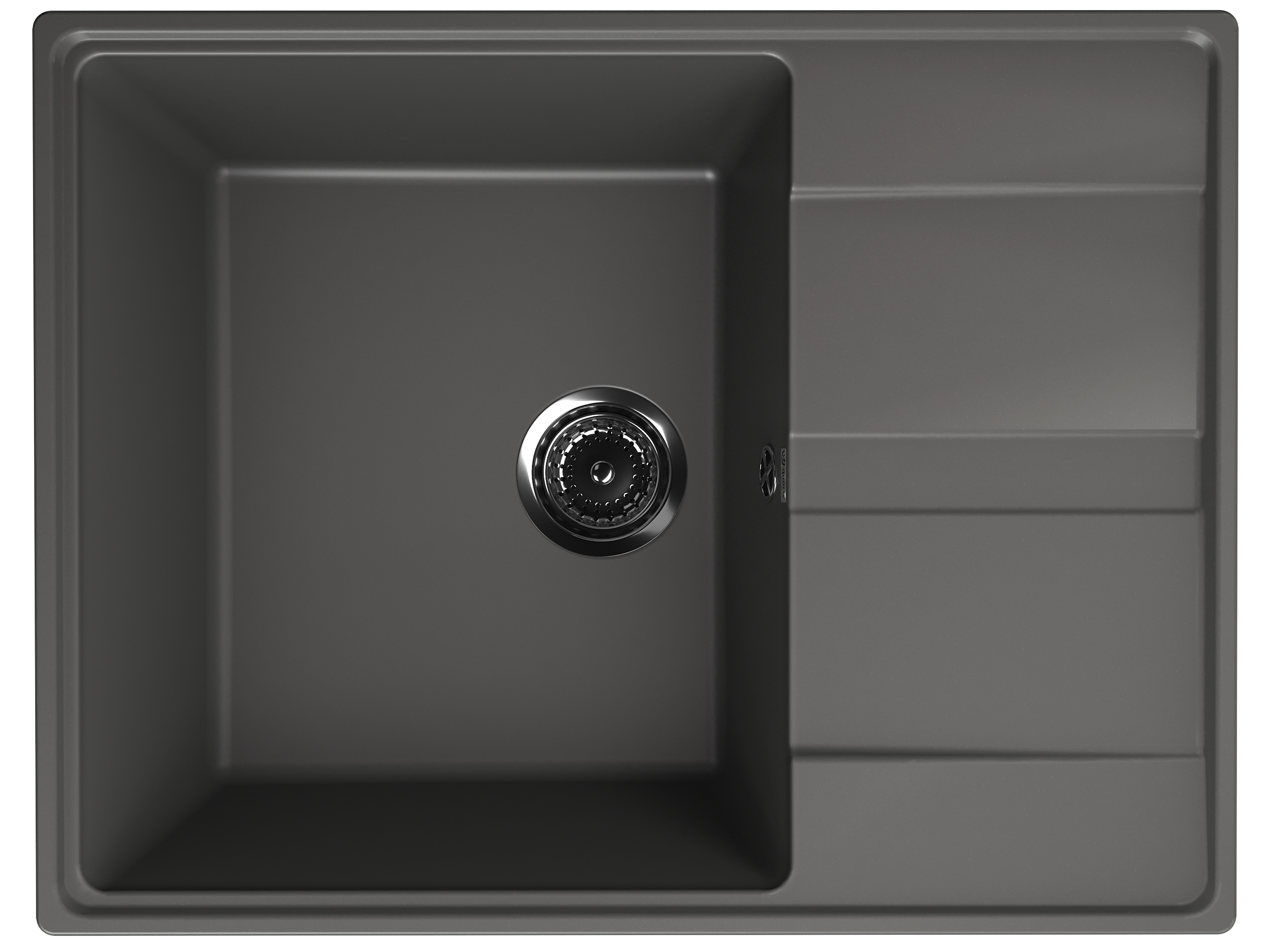 

Мойка кухонная Ulgran Quartz Prima 650-09 65x50 см, асфальт, Серый, Prima 650-09