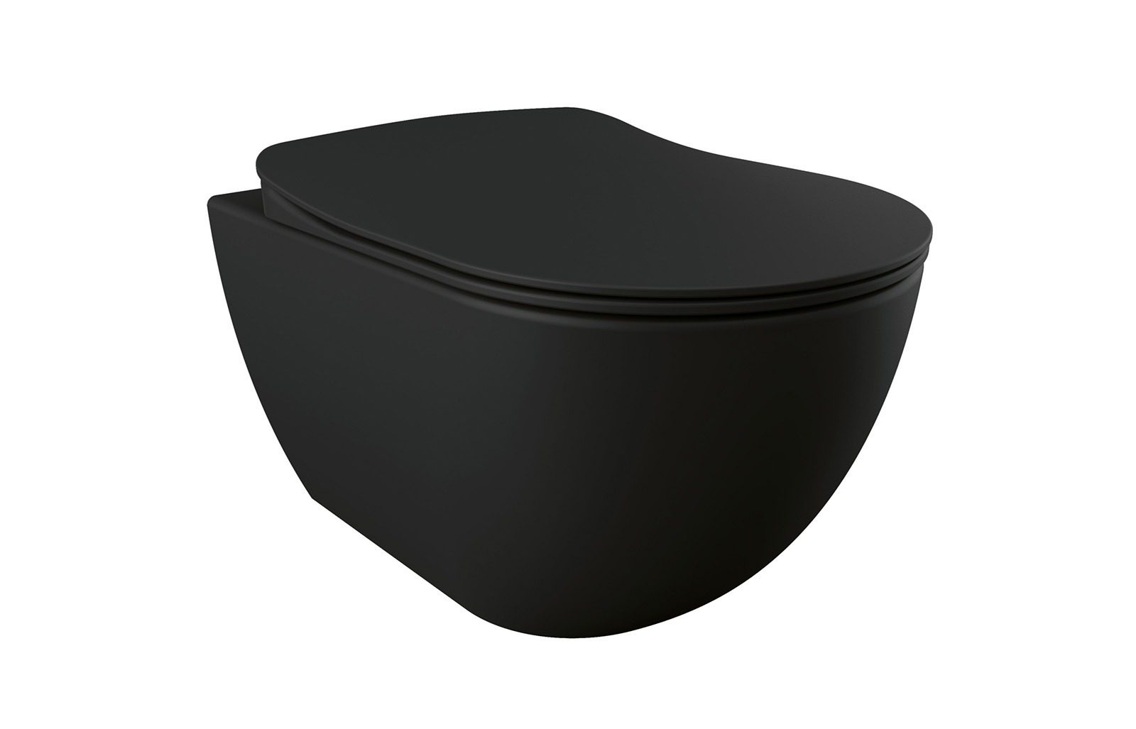 

Унитаз подвесной Creavit Free FE322-11SM00E-0000 безободковый, черный матовый, FE322-11SM00E-0000