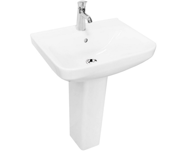 

Раковина Sanita luxe Next Luxe 60 с пьедесталом, Белый, Next luxe
