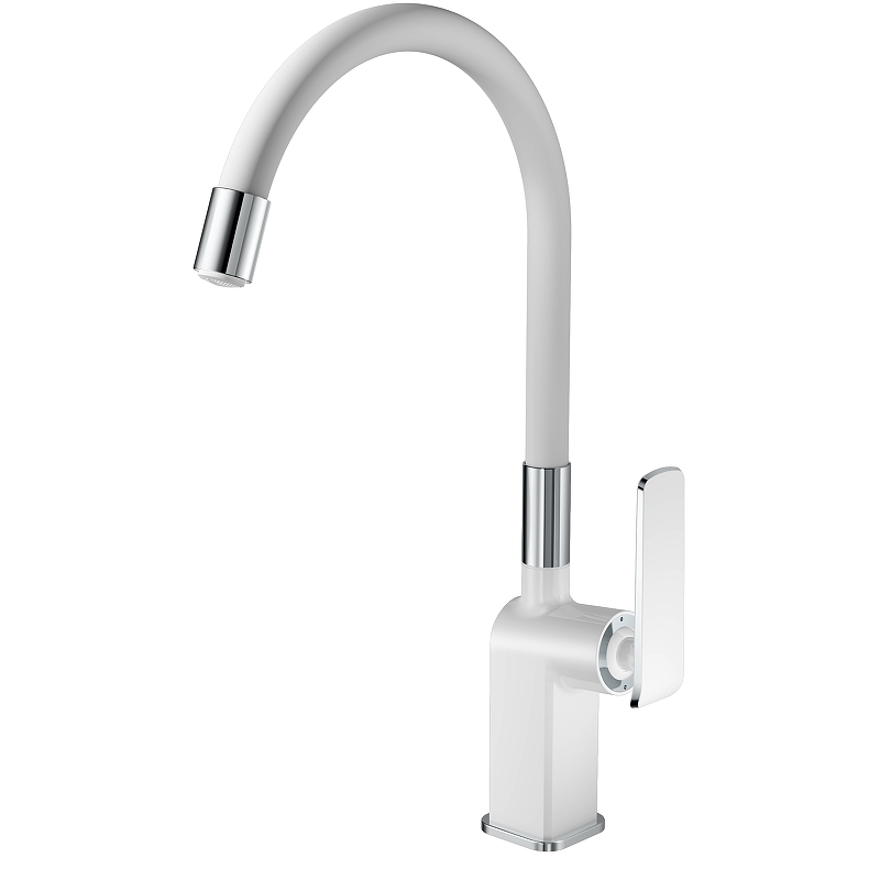 

Смеситель Haiba HB548-8 HB73548-8 для кухни, белый/ хром, Хром / белый, HB548-8 HB73548-8