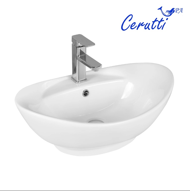 

Раковина Ceruttispa CR7003 60х39,5 накладная, белый, CR7003