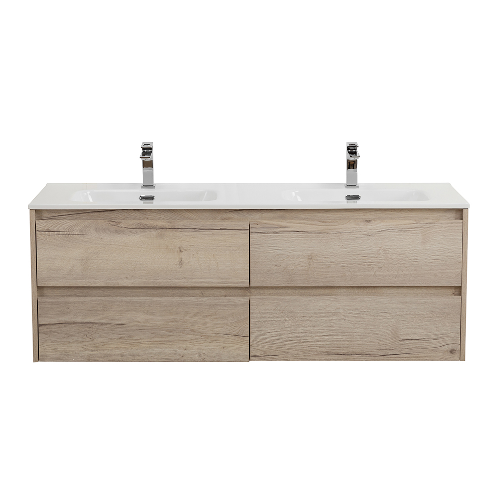 

Тумба с раковиной Belbagno Kraft 140 подвесная, с 4-мя ящиками, Rovere Galifax Bianco, Светлое дерево, KRAFT-1400-4C-SO-2-RGB