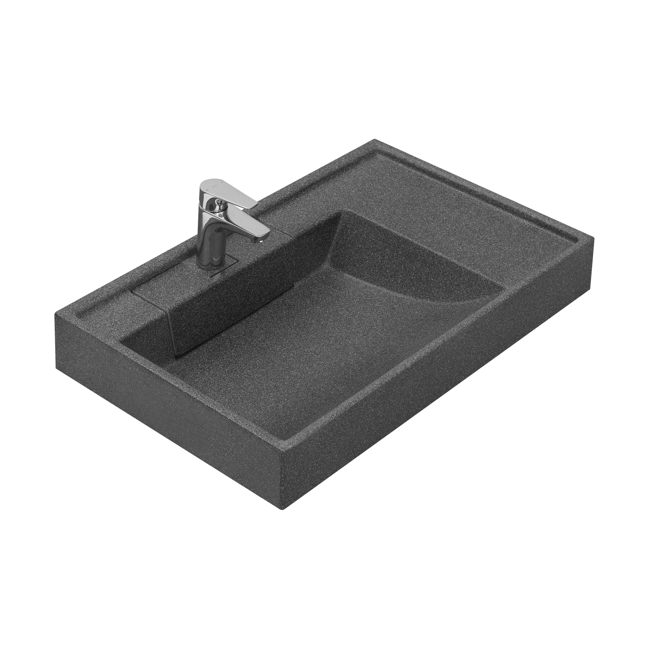 

Мебельная раковина Aquaton Рейн 80х50 графит, 1A72113KRW210