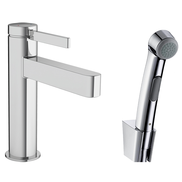 

Смеситель для раковины Hansgrohe Finoris 76210000 с гигиеническим душем, Хром, 76210000