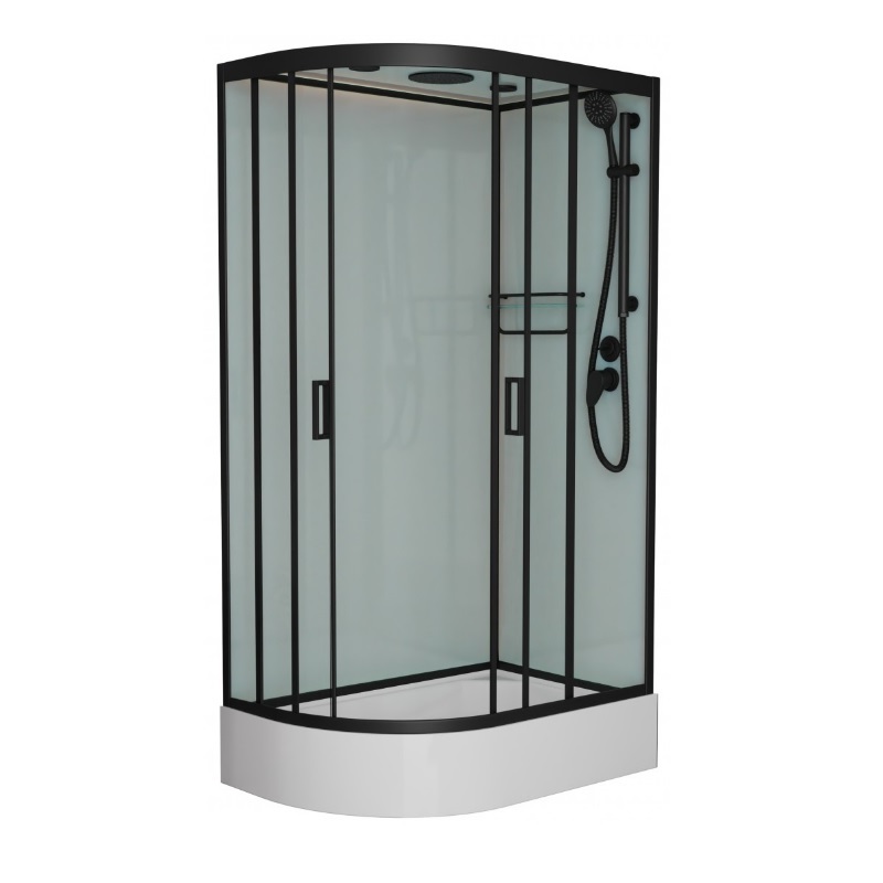 

Душевая кабина Frank F412/1R М Black, F412/1R М Black