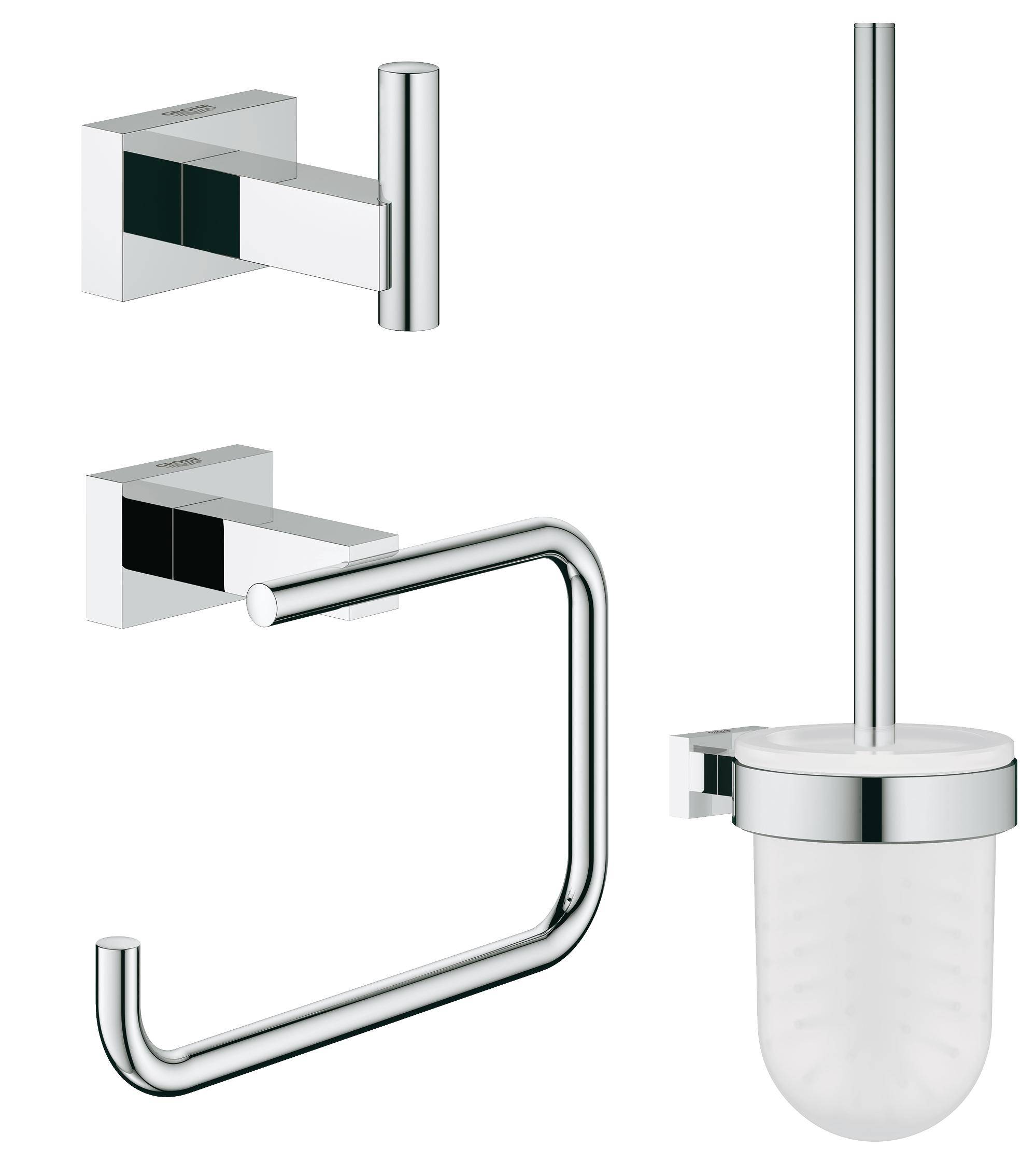 

Набор аксессуаров Grohe Essentials Cube 40757001 3 предмета, хром, Essentials Cube 40757001