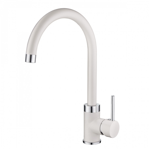 

Смеситель Emar Quartz ЕС - 3004 для кухни агат, Белый, ЕС - 3004