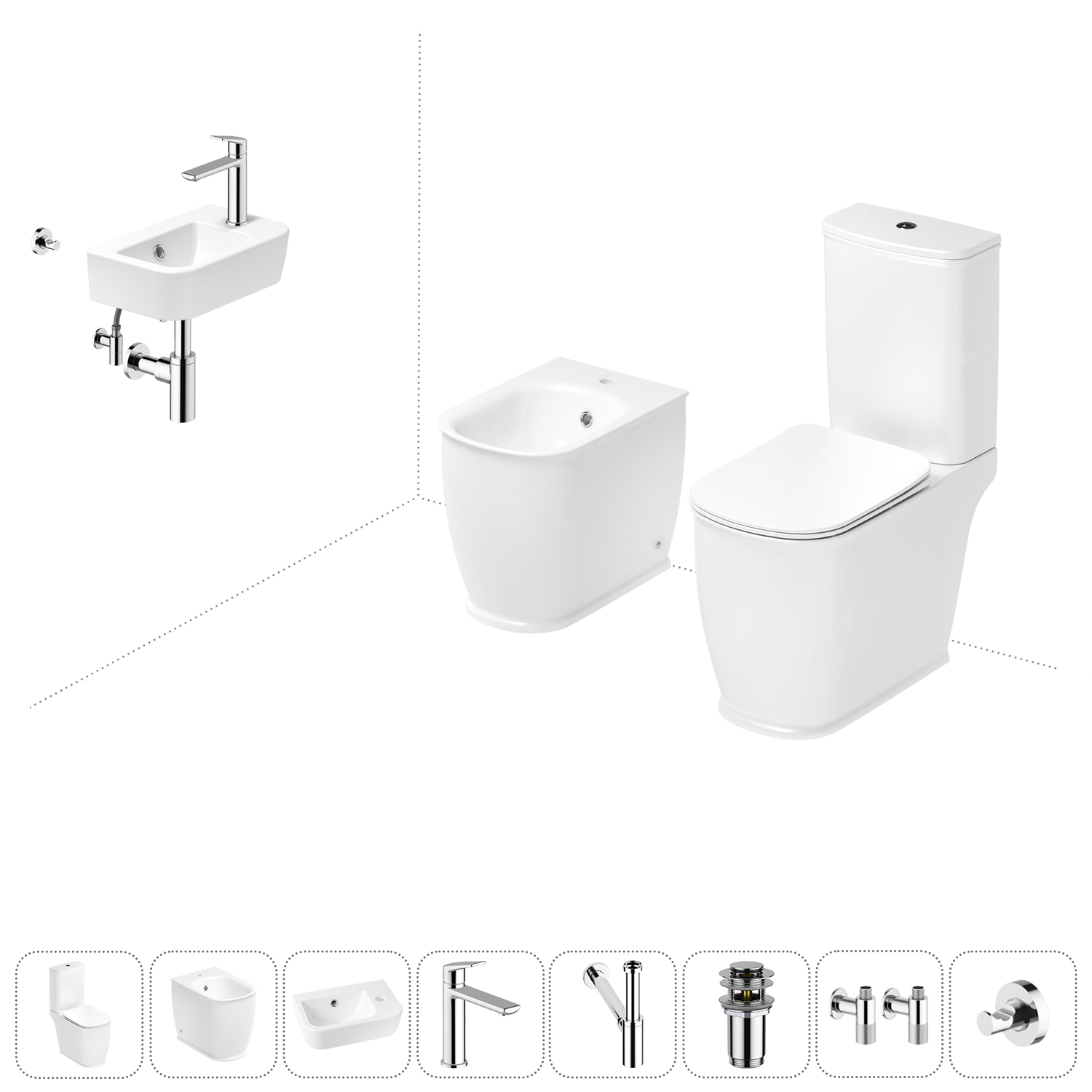 

Набор для туалета 8 в 1 Lavinia Boho Bell Pro 202009066, 202009066