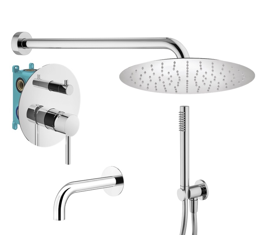 

Душевой комплект Plumberia Selection Ixo KITXO19CR260 хром, KITXO19CR260