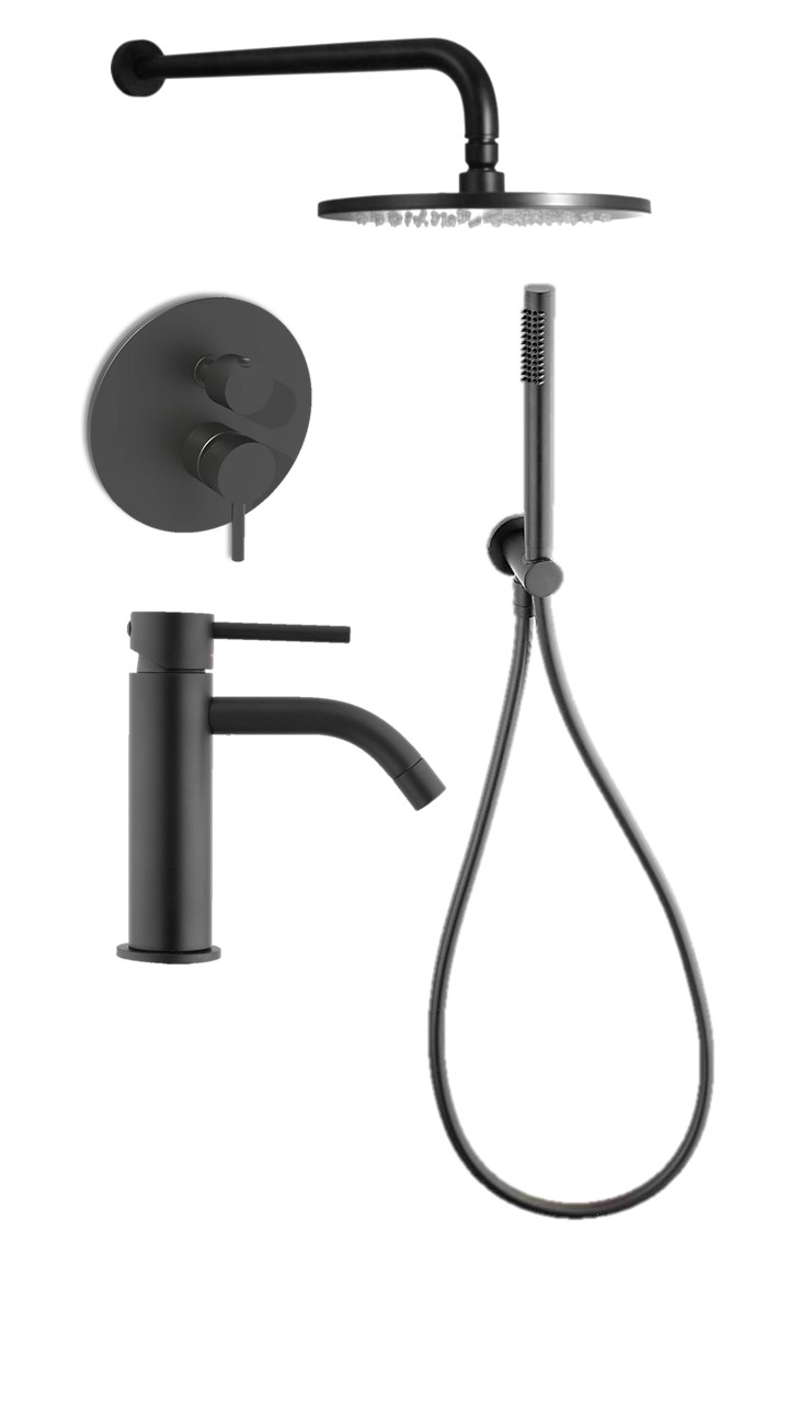 

Душевой комплект Paffoni Light KITLIG018NO071 черный матовый, KITLIG018NO071