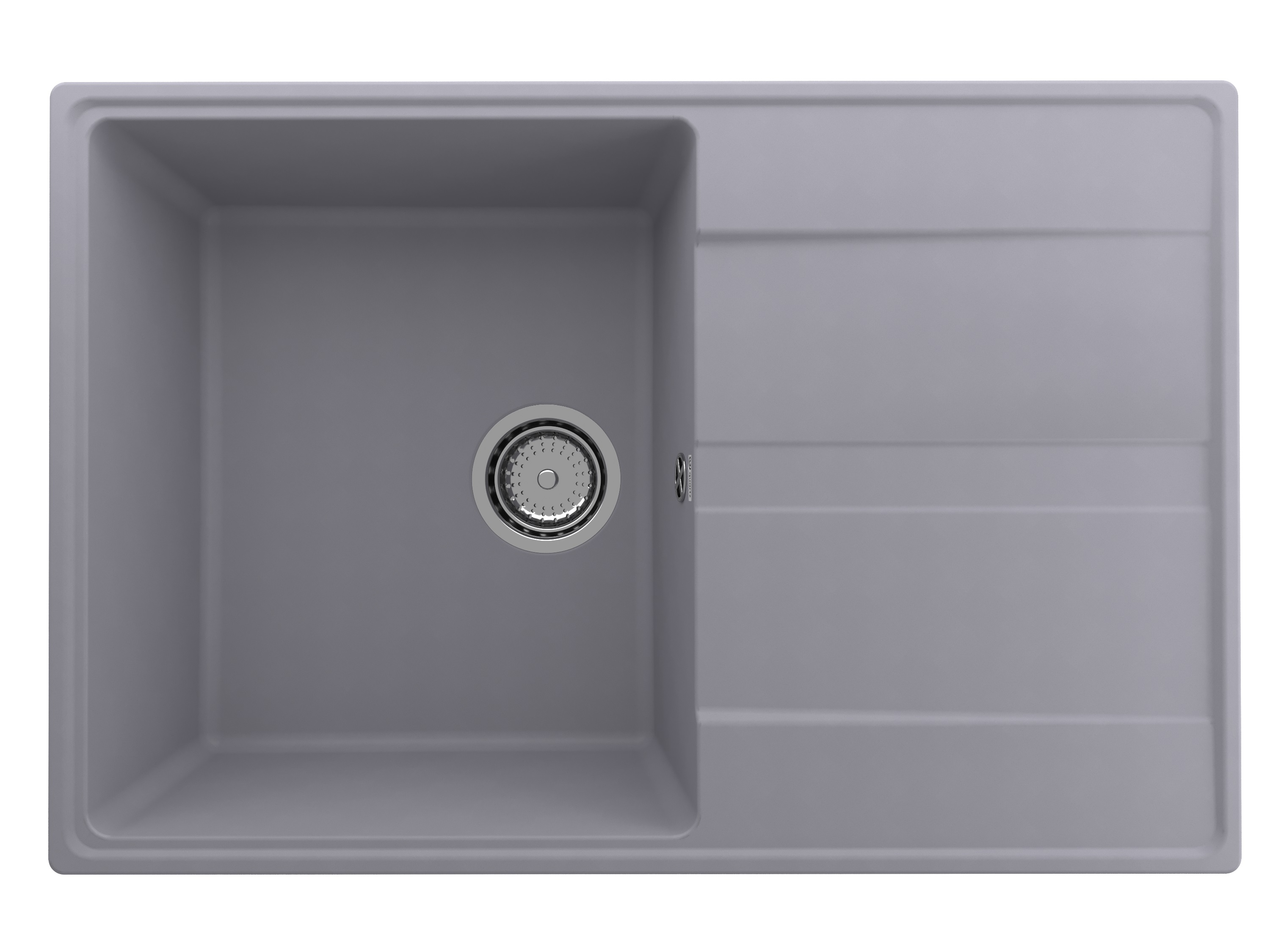 

Мойка кухонная Ulgran Quartz Prima 750-05 75х50 см, бетон, Серый, Prima 750-05