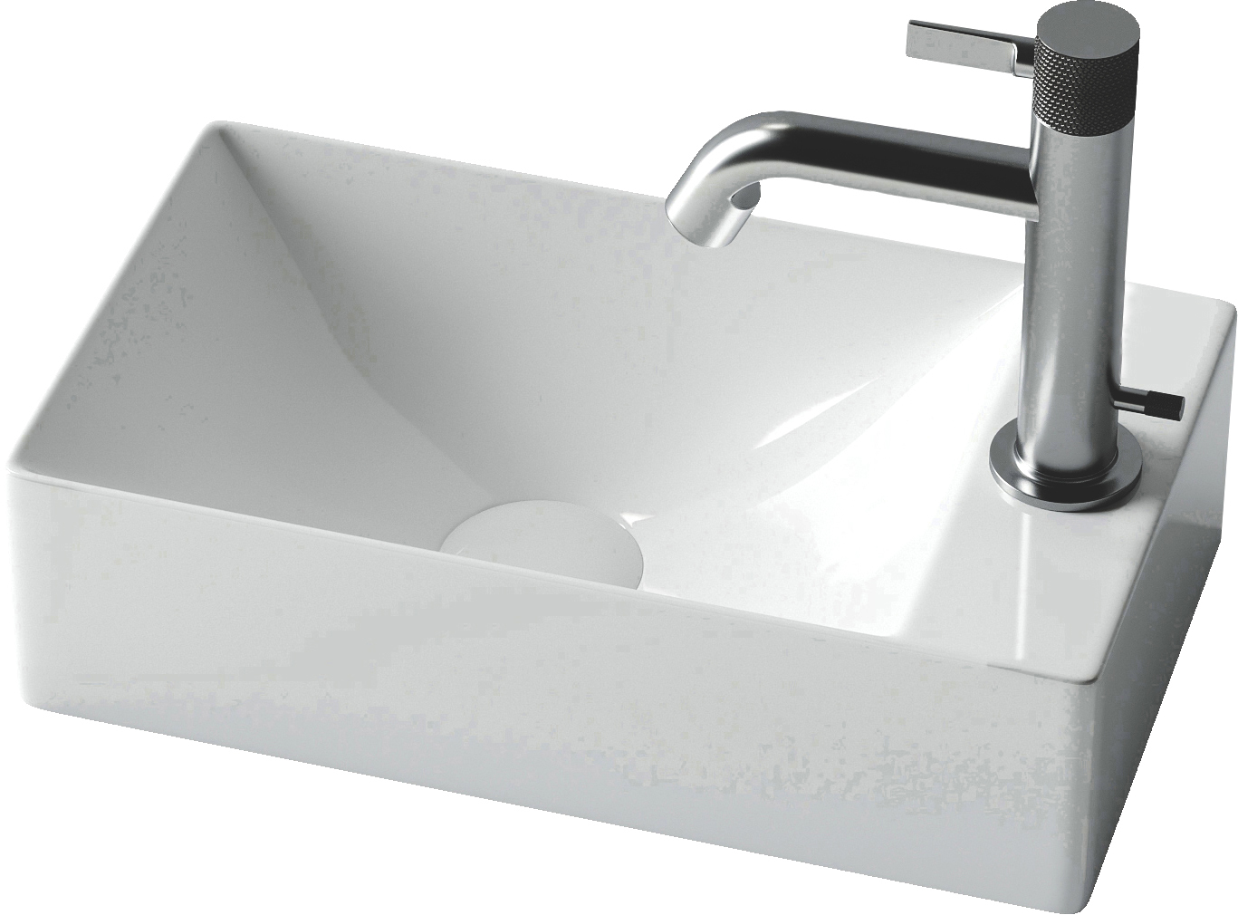 

Раковина Ceramicanova Element CN5007 R 37,5 см, Белый