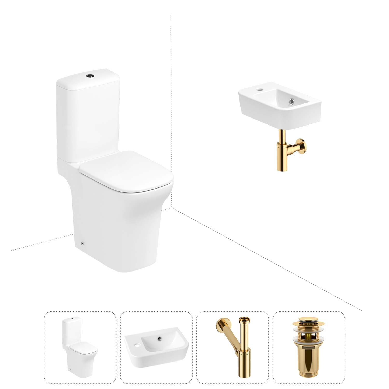 

Набор для туалета 4 в 1 Lavinia Boho Bristol 202008452, 202008452