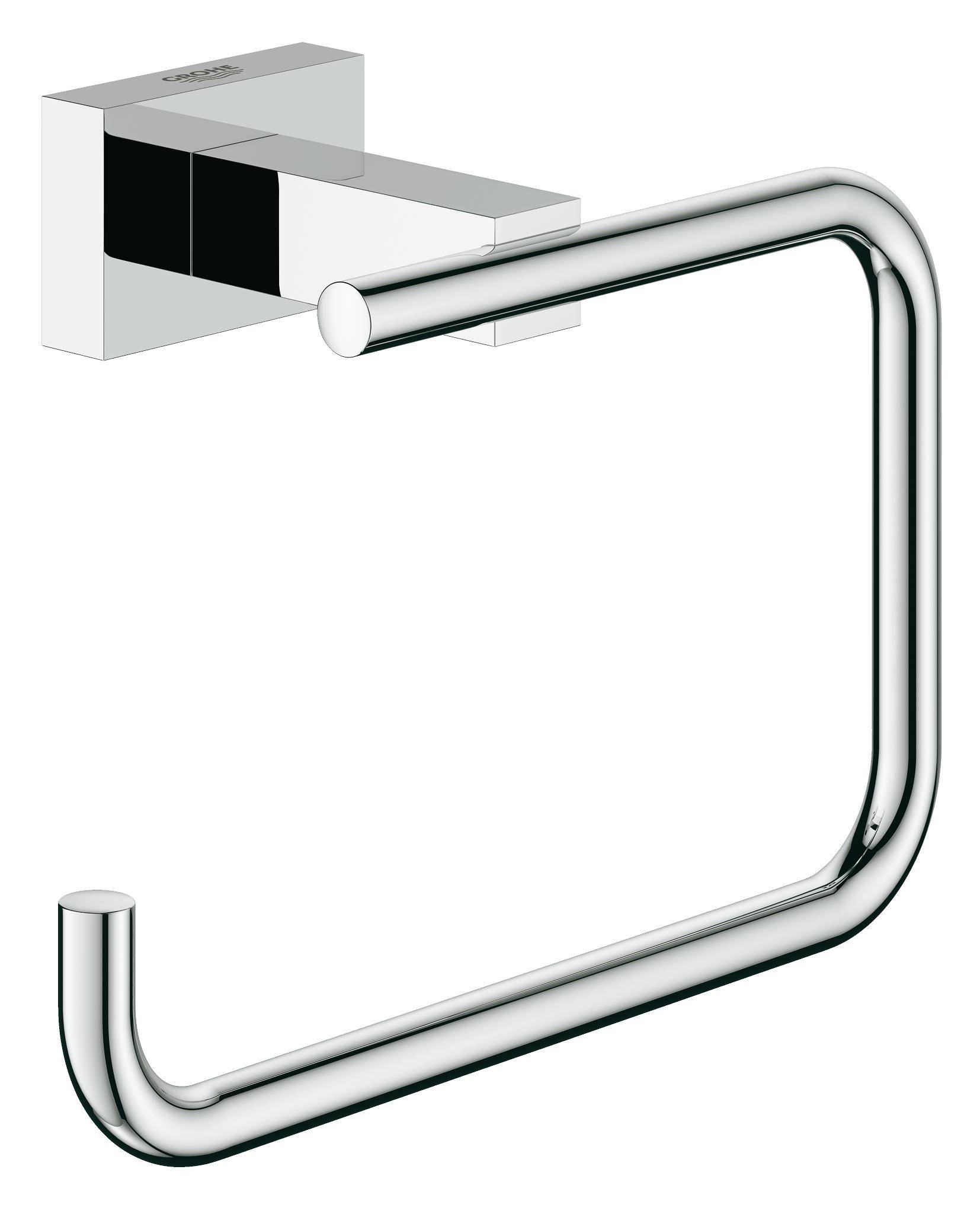 

Держатель для туалетной бумаги Grohe Essentials Cube 40507001 без крышки, хром, Essentials Cube 40507001