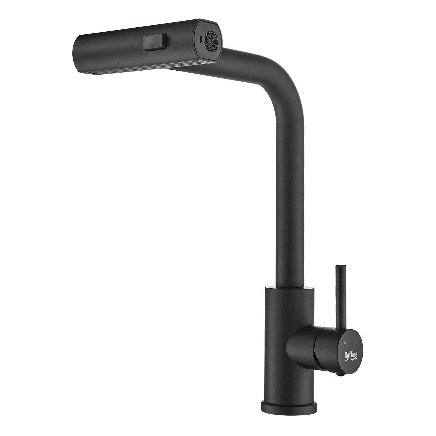 

Смеситель для кухонной мойки Raffine F203H с мультифункциональным изливом, черный матовый, F203H