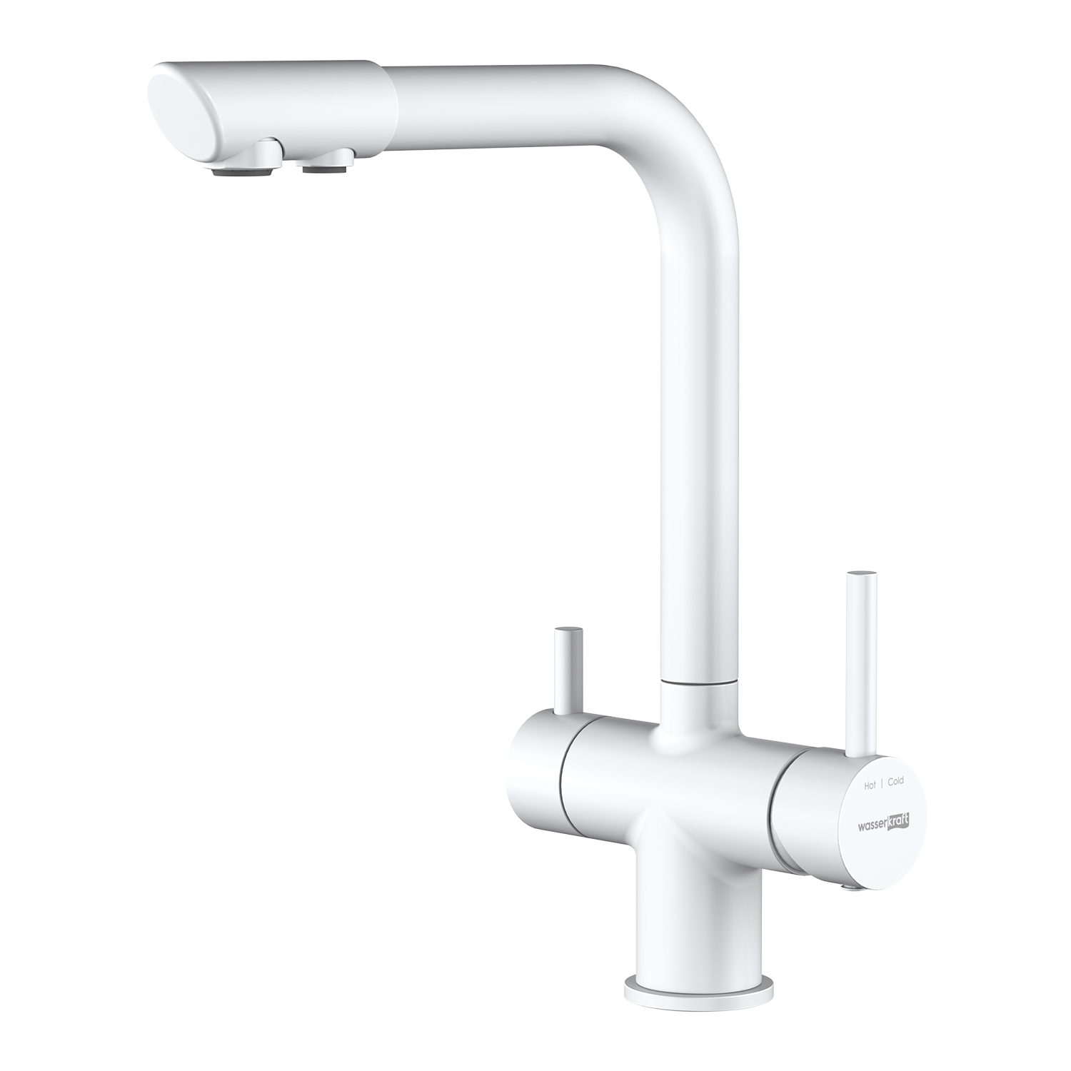 

Смеситель WasserKRAFT A8357 для кухонной мойки, белый, A8357