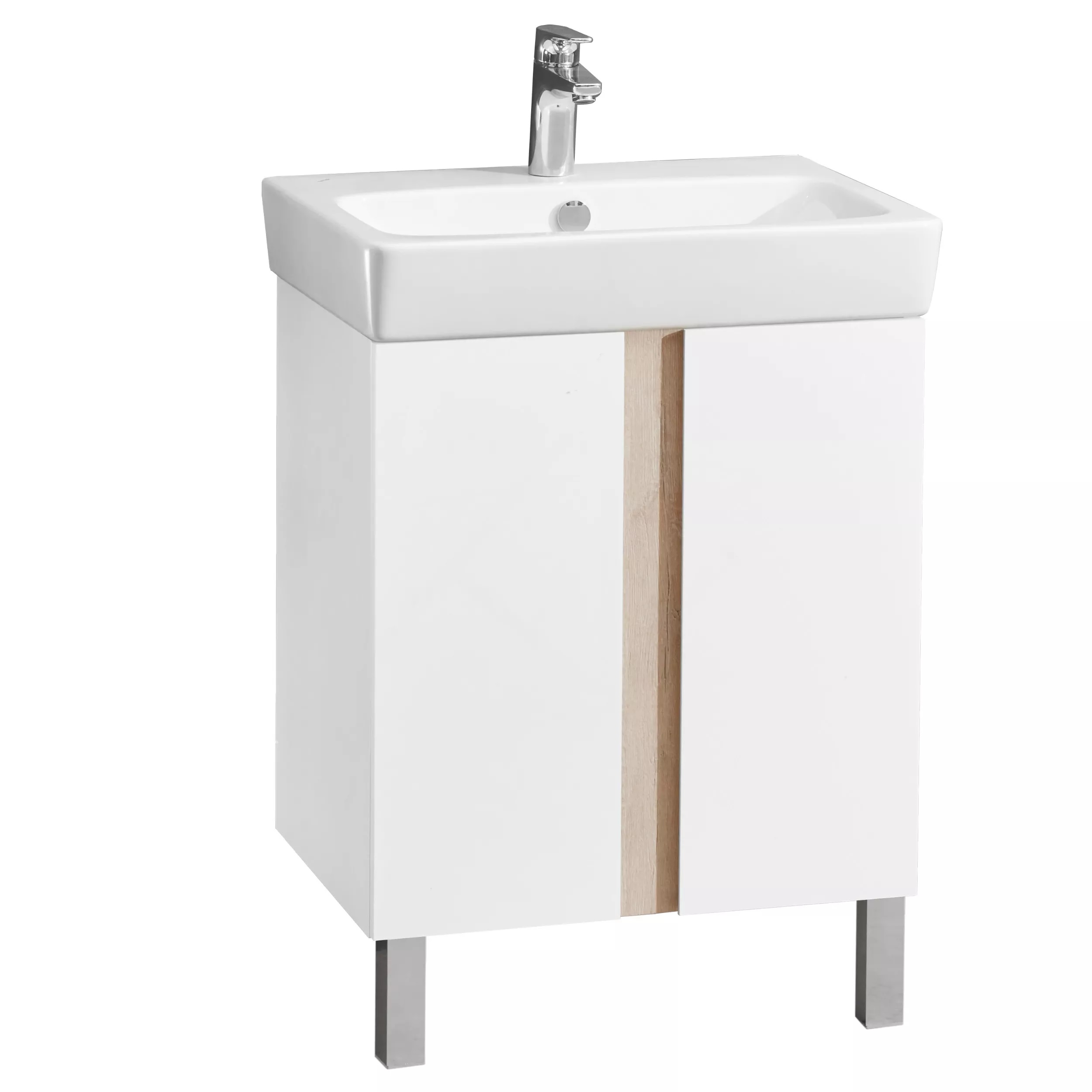 

Тумба с раковиной AQUATON Кантри 60 белый/дуб верона, Белый / светлое дерево, 1A257401AHB20
