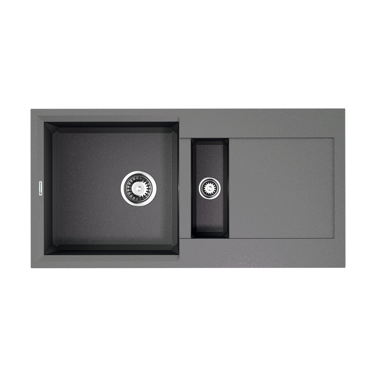 

Мойка кухонная Omoikiri Sakaime 86-2-GR leningrad grey, Серый, Sakaime 86-2-GR