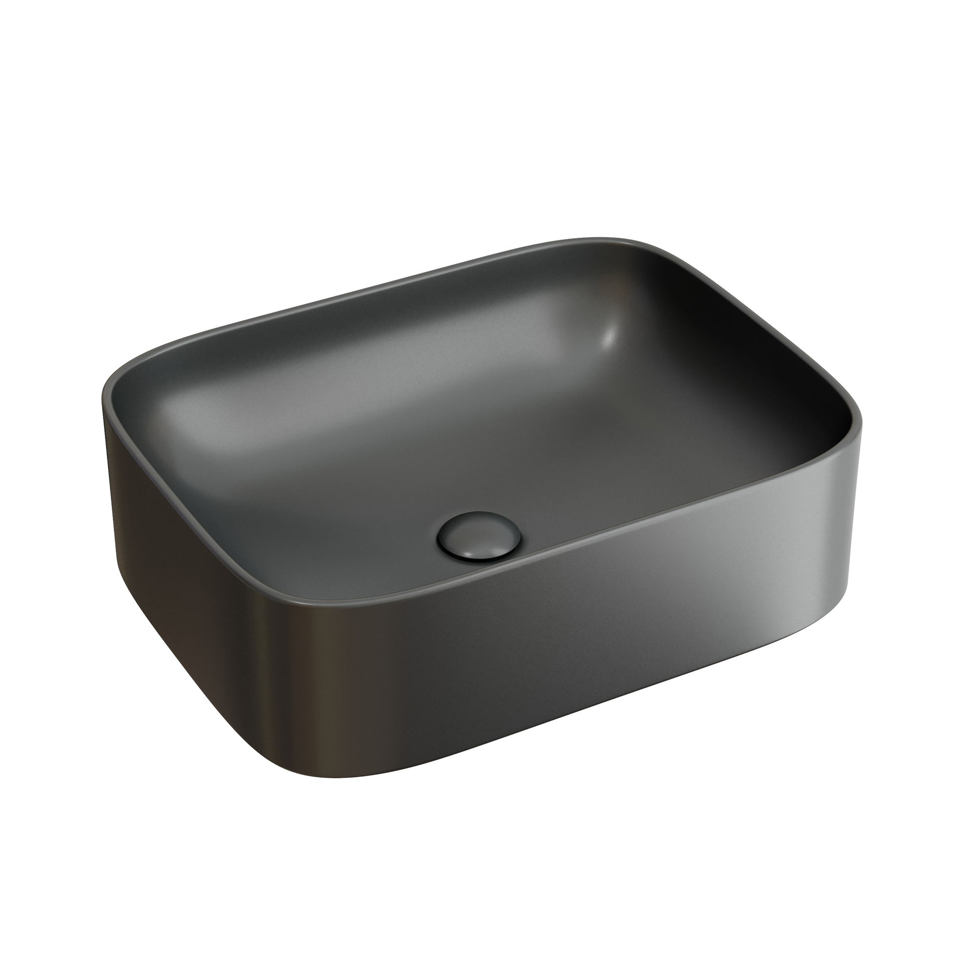 

Раковина Ceramicanova Element CN6052MDH 50,5 см, темный антрацитй матовый, Серый, CN6052MDH
