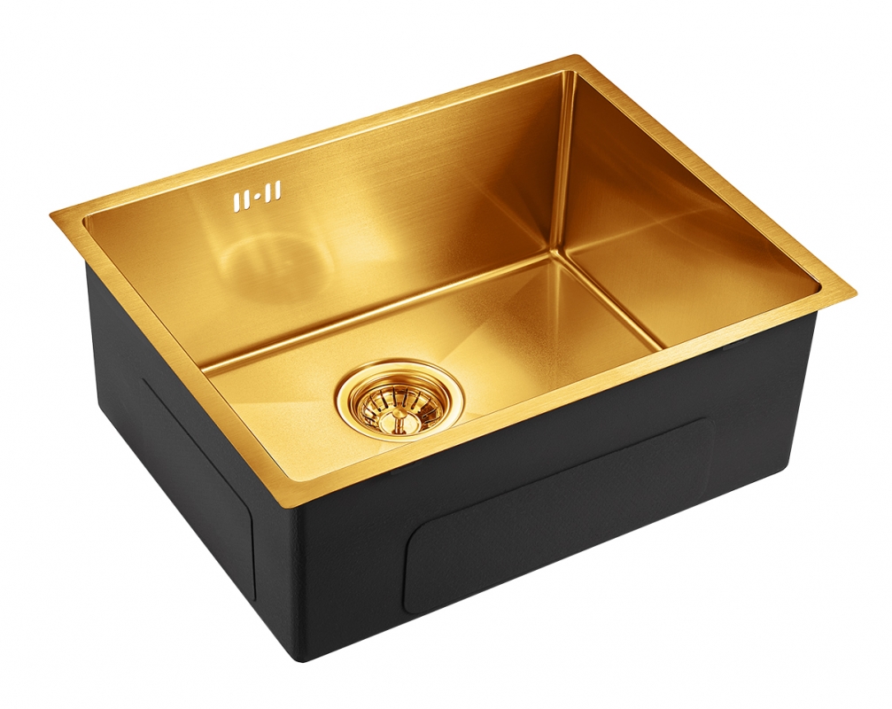 

Мойка кухонная Emar PVD EMB-123 PVD Nano Golden золото, EMB-123 PVD Nano Golden
