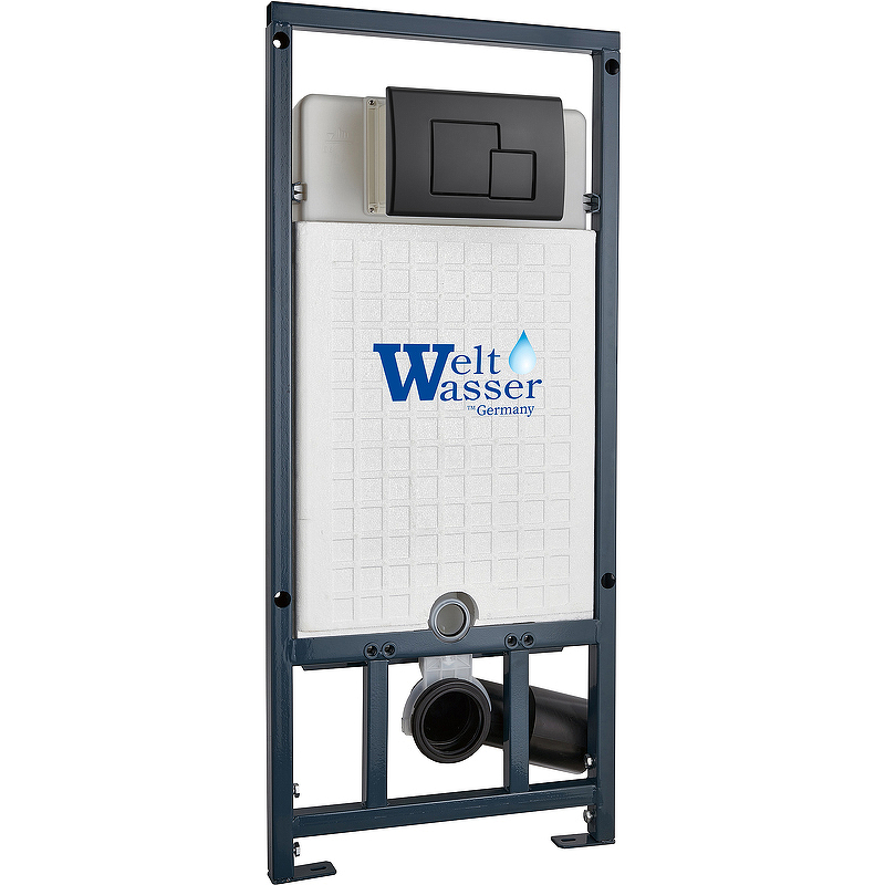 

Инсталляция для унитазов WeltWasser WW INS MARBERG 507 SE MT-BL с квадратной кнопкой черная, Marberg 507 SE MT-BL