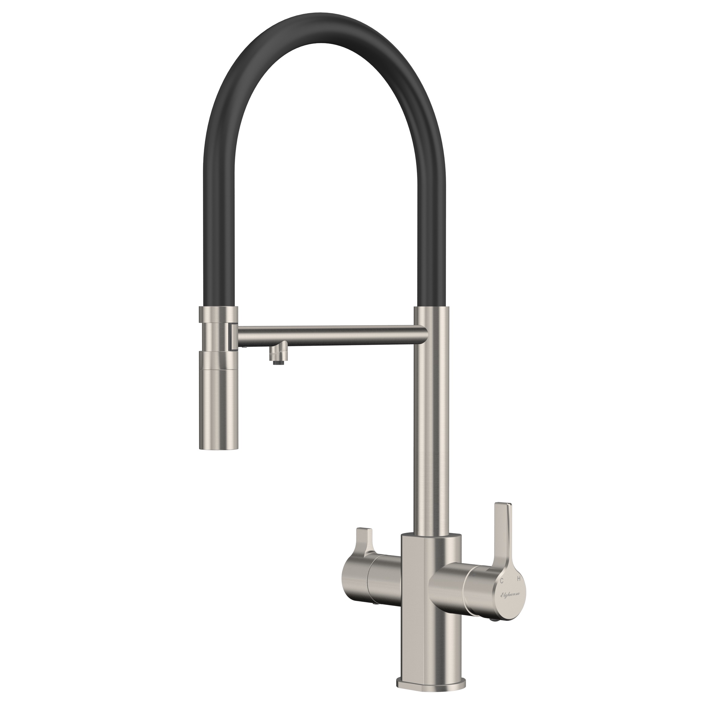 

Смеситель для кухонной мойки Elghansa 56F5511-Steel нержавеющая сталь, 56F5511-Steel