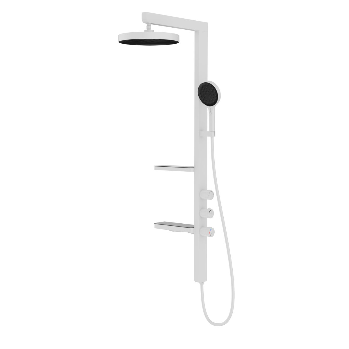 

Душевая стойка Vincea Inspire VSFS-3I11W белая, Белый, VSFS-3I11W