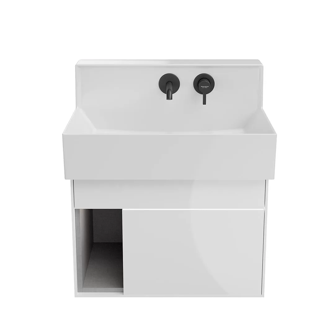 

Тумба с раковиной Kerama Marazzi Logica M 65 подвесная, 2 ящика, белый, LO.M.65\WHT
