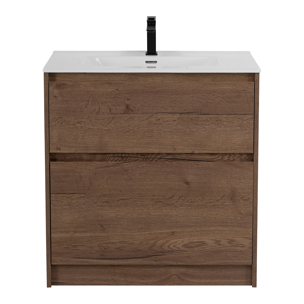 

Тумба с раковиной BelBagno Kraft напольная 100 см Rovere Tabacco (керамическая раковина BB1000ETL), Коричневый, Kraft
