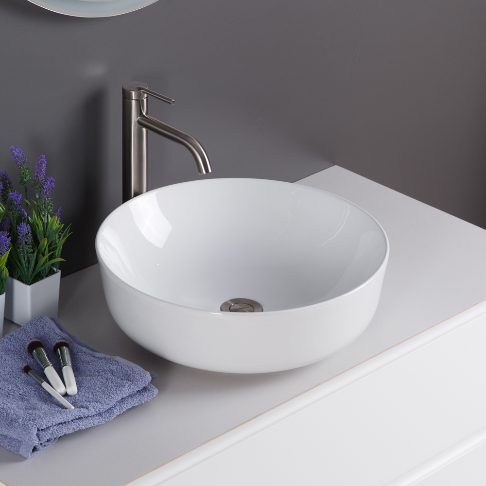 

Раковина BelBagno BB1315 накладная 41x41см, белый, BB1315